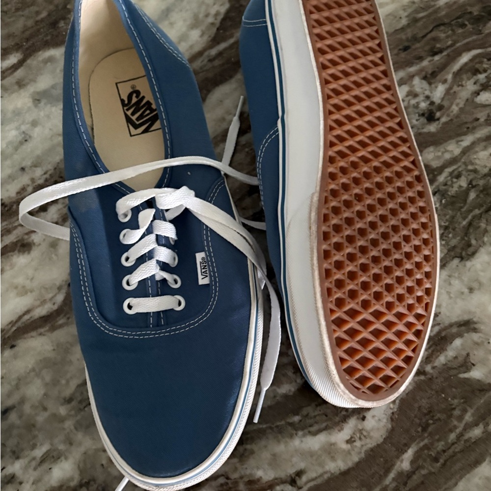 Vans Mens Classic Blue Sneakers - Picture 2 of 7